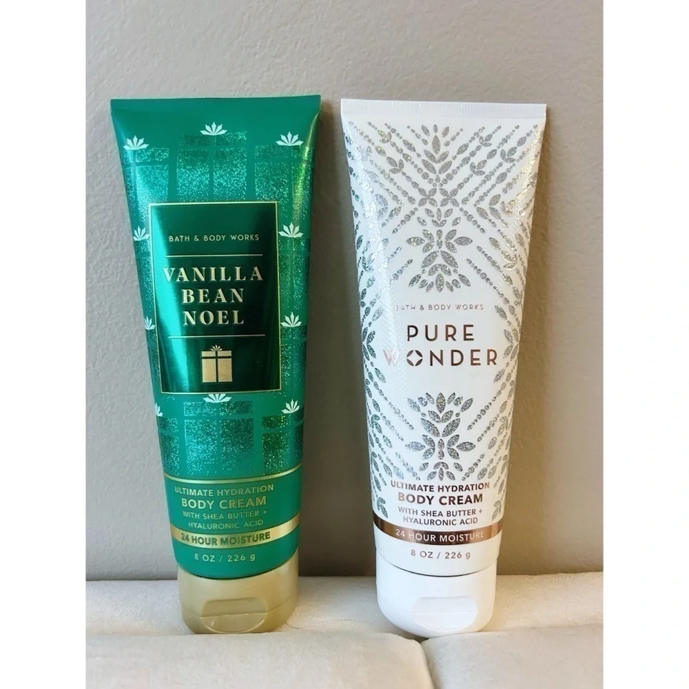 Bath & Body Work Lotion Bundle with Vanilla Bean Noel/Pure Wonder